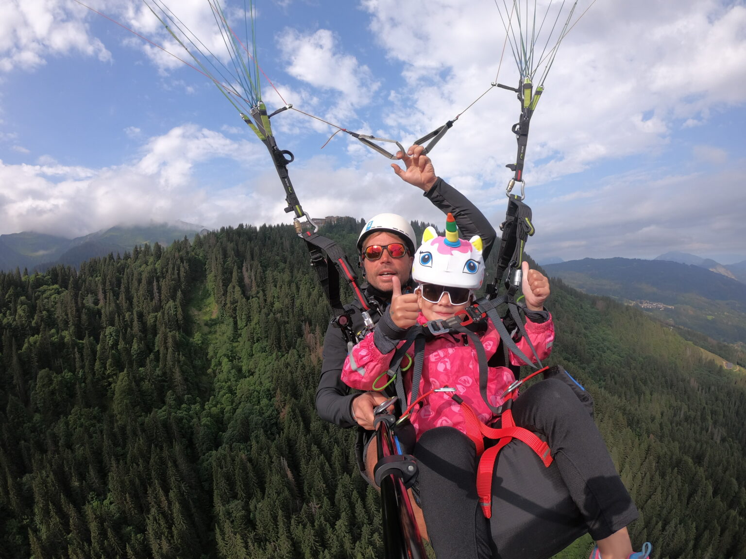 Les tontons volants vol en parapente enfant